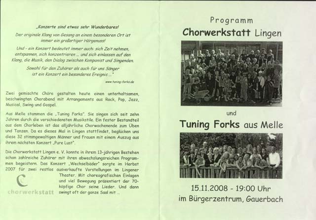 2008.11.00 Flyer Konzert Lingen